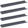 vidaXL Плаващ рафт 4 pcs Антрацит 60 x 8,5 x 2,5 см Стомана