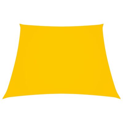 vidaXL Платно-сенник, Оксфорд текстил, трапец, 3/4x3 м, жълто