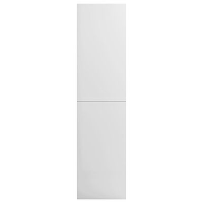 vidaXL Гардероб, бял гланц, 100x50x200 см, ПДЧ