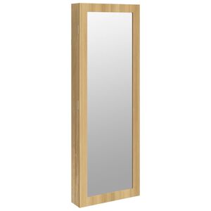 vidaXL Огледален шкаф за бижута, стенен монтаж, 37,5x10x106 см