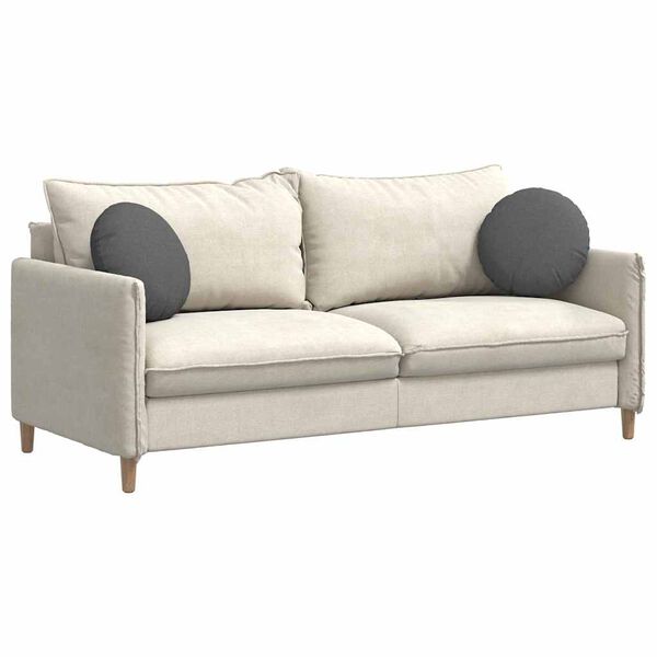 vidaXL Възглавници за седалки 2 pcs Тъмен сив Ø40 x 13 см текстил