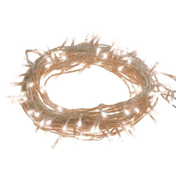 vidaXL LED стринг със 150 LED топло бяло 15 м PVC