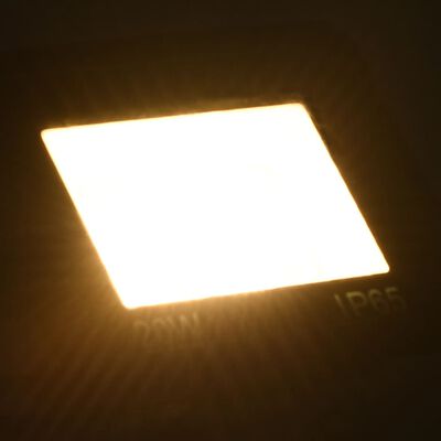 vidaXL LED прожектор, 20 W, топло бяло