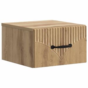 vidaXL Спален шкаф с монтаж на стена Дъб артизан 34,5 x 33 x 20 см