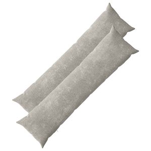 vidaXL Калъфка за възглавница 2 бр. HEERLEN Светлосиво 40 x 145 см