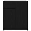 vidaXL Бюфет с чекмеджета, черен дъб, 71x35x84 см, инженерно дърво