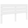 vidaXL Облегалка за глава Бяло Инженерна дървесина