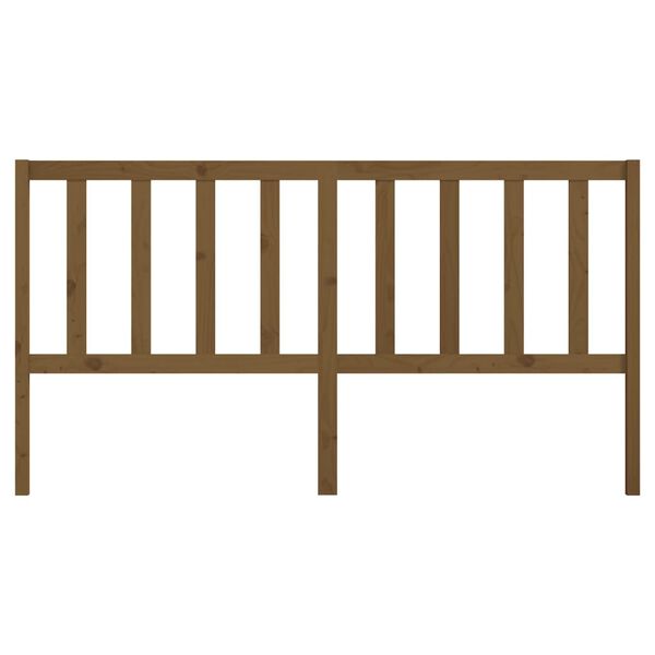 vidaXL Горна табла за легло, меденокафява, 186x4x100 см, бор масив