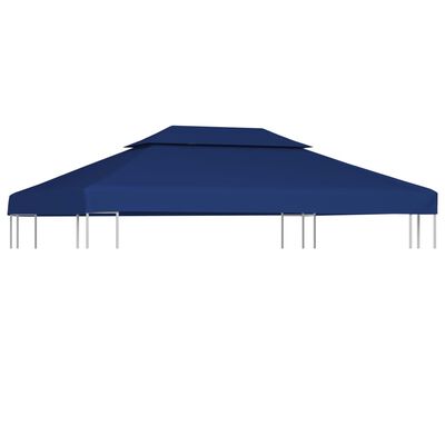 vidaXL Двоен покрив за шатра, 310 г/м², 4x3 м, син