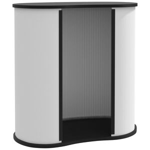 vidaXL Щанд за търговски изложения, сгъваем, 90x48x93 см