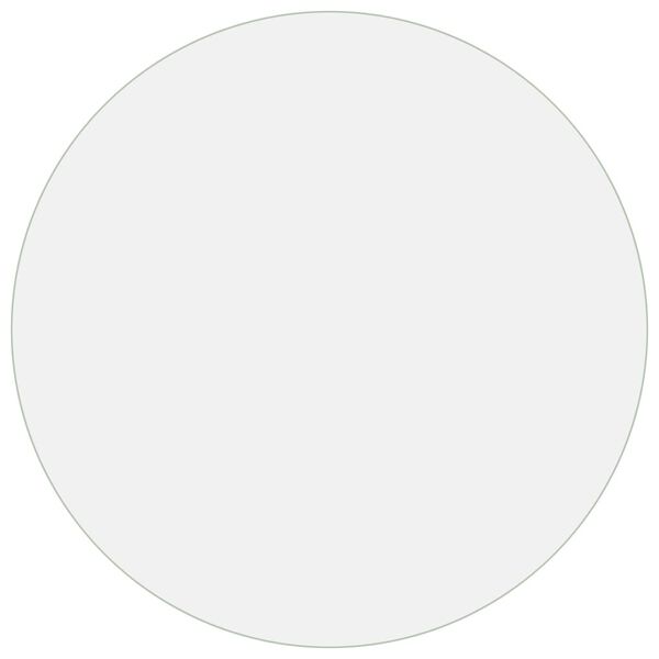 vidaXL Протектор за маса, матов, Ø 60 см, 1,6 мм, PVC
