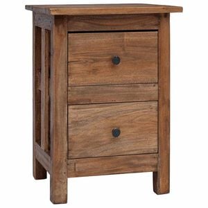 vidaXL Нощно шкафче, махагоново дърво масив, 40x30x51 cм