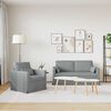 vidaXL Комплект дивани 2 pcs Светлосиво 158 x 78 x 80 см текстил