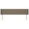 vidaXL Горна табла за легло, таупе, 163x16x78/88 см, плат