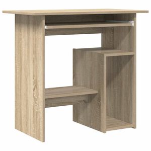vidaXL Бюро, дъб сонома, 80x45x74 см, инженерно дърво