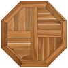 vidaXL Плот за маса 50x50x2,5 см осмоъгълен масивен бук