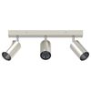 vidaXL Таванен спот с прожектори Никел 38 x 5,5 x 16,5 см Метал