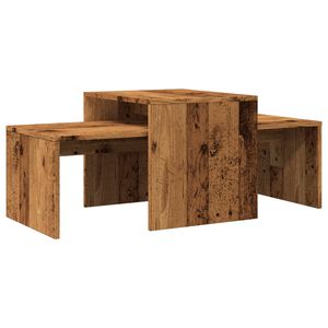 vidaXL Масичка за кафе, старо дърво, 100x48x40 см, инженерна дървесина