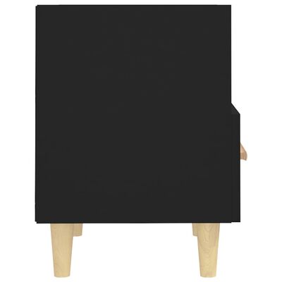 vidaXL Нощни шкафчета, 2 бр, черни, 40x35x47 см