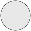 vidaXL Стенно огледало черно &Oslash; 50 см кръгло