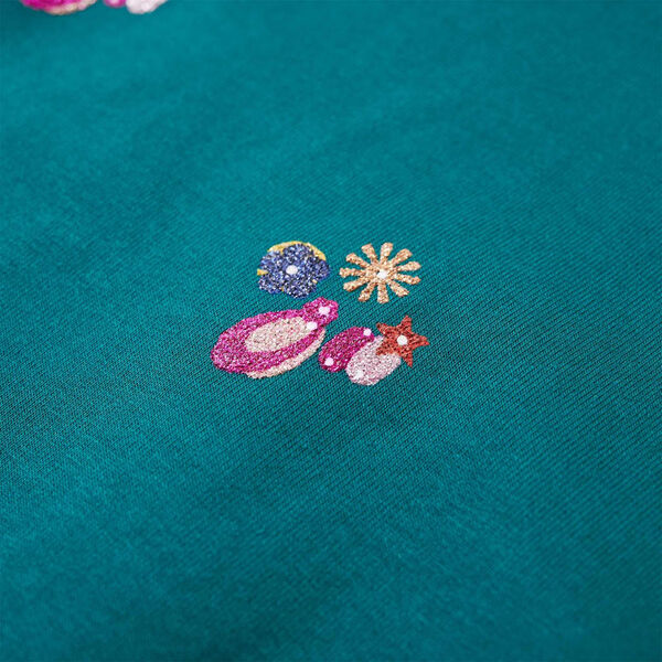 Детски суитшърт, тъмнозелен, 128