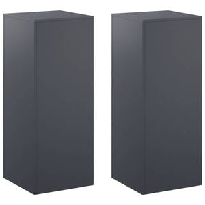 vidaXL Стойка за растения 2 pcs Антрацит 40 x 40 x 100 cm