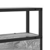 vidaXL Табла за съхранение с рафт Сив сонома 100 cm Инженерно дърво