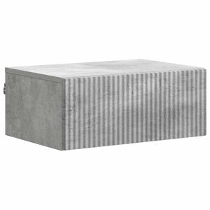 vidaXL Спален шкаф с монтаж на стена Бетонно сиво 49 x 34,5 x 20 см