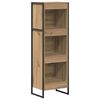 vidaXL Шкаф за книги 40 x 30 x 121 см Инженерна дървесина Дъб Артизан