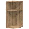 vidaXL Крайна масичка Дъб 29,6 x 29,6 x 60 см Инженерна дървесина
