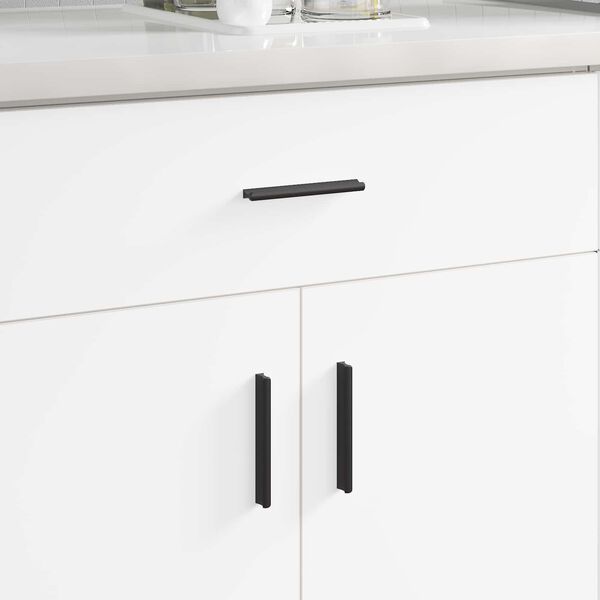 vidaXL Дръжка 973 pcs Черно 106 x 7,4 x 15,5 мм Алуминий