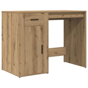vidaXL Бюро, дъб артизан, 100x49x75 см, инженерно дърво