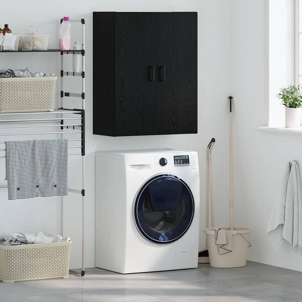 vidaXL Стенен шкаф Черния дъб 69,5 x 34 x 90 см Инженерно дърво