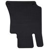 vidaXL Автомобилен килим 4 pcs Черно Каучук
