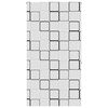 vidaXL Душ ролетна щора 130x240 см Ширина на плата 126 см