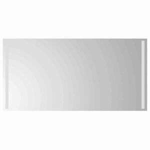 vidaXL LED огледало за баня Прозрачен 100 x 50 cm закалено стъкло