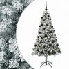 vidaXL Изкуствена коледна елха с топки 120 см 150 LED светодиода