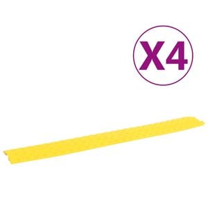 vidaXL Защитни рампи за кабели 4 бр 98,5 см жълти