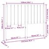 vidaXL Горна табла за легло, 125,5x4x100 см, бор масив