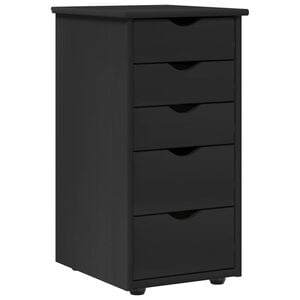 vidaXL За шкафове Черно 34 x 39 x 61,5 см Солиден бор
