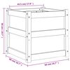 vidaXL Градинска кашпа 50x50x50 см импрегниран бор