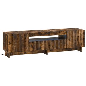 vidaXL LED телевизионен кабинет EDE 153 x 35 x 43 см Опушен дъб