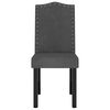 vidaXL Трапезни столове, 4 бр, тъмносиви, кадифе