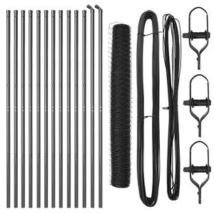 vidaXL Стълб за ограда. Сив