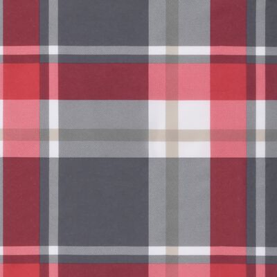vidaXL Палетна възглавница, червено каре, 58x58x10 см, текстил