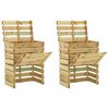 vidaXL Градински ламелни компостери 2 бр 80x50x100 см импрегниран бор