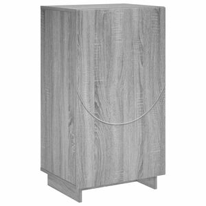 vidaXL Шкаф за обувки 48 x 38 x 87,5 см Инженерно дърво Сив Сонома