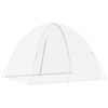 vidaXL Мрежа срещу комари Монголия с врати 220 mesh бял 200x150x140 см