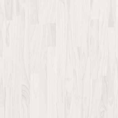 vidaXL Висок шкаф, бял, 100x30x210 см, борово дърво масив