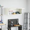 vidaXL Стенен шкаф за гараж Бяло 80 x 33 x 35 см